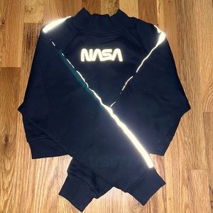 black forever 21 "nasa" turtleneck